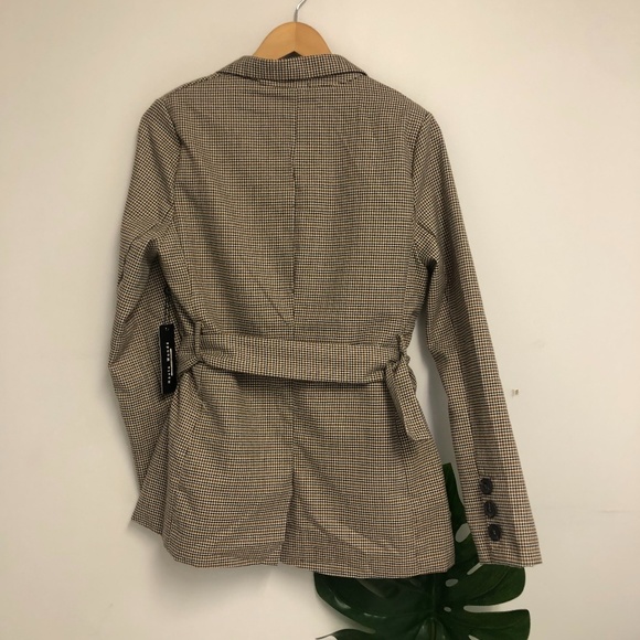 haute monde brown plaid coat - Picture 6 of 6